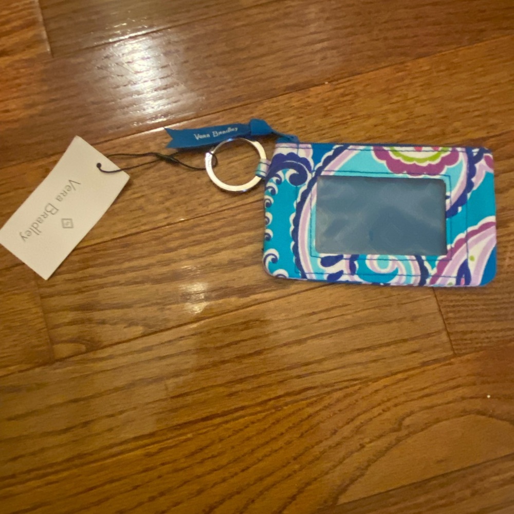 Vera Bradley Blue and Purple ID Holder/wallet (never been used)